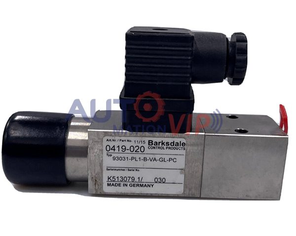 0419-020 93031-PL1-B-VA-GL-PC Barksdale Pressure Switch