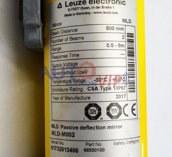MLD-M002 66500100 Leuze Deflecting Mirror For Transceiver