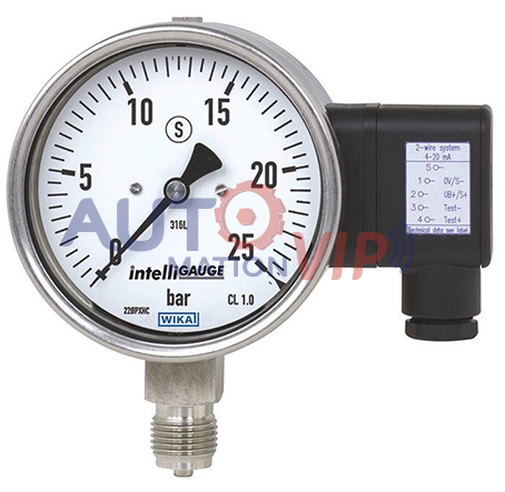 PGT23.100, PGT23.160, WIKA Bourdon Tube Pressure Gauge With Output Signal