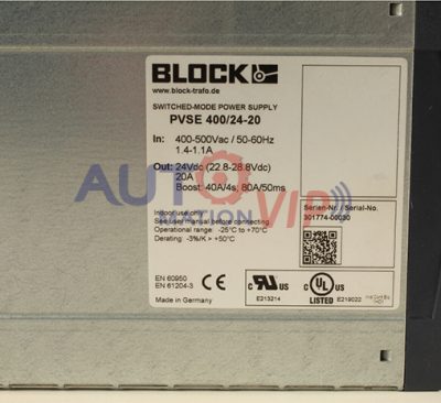 PVSE 400/24-20 BLOCK Power Supply