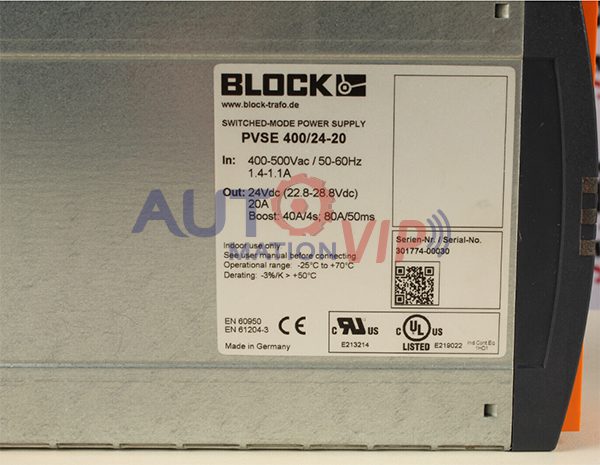 PVSE 400/24-20 BLOCK Power Supply