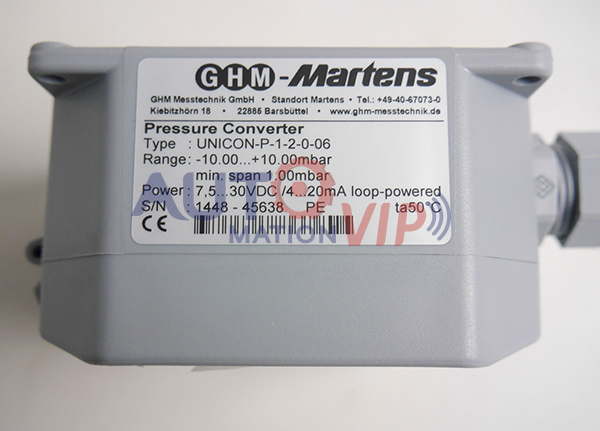 UNICON-P-1-2-0-06 GHM-Martens Pressure Converter