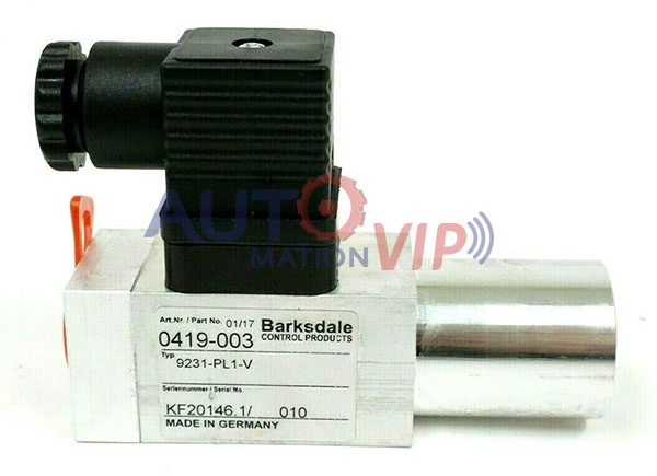 0419-003 9231-PL1-V Barksdale Pressure Switch