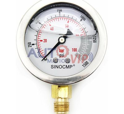 10Mpa--0-100Bar--0-1500PSI SINOCMP Double Scale Gauge