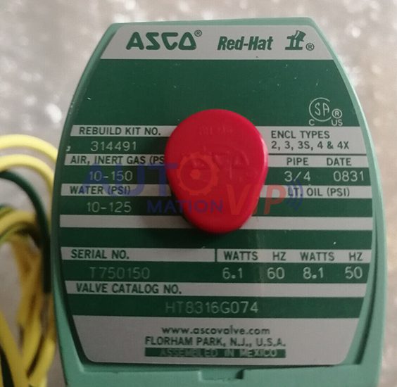 HT8316G074 ASCO Solenoid Valve