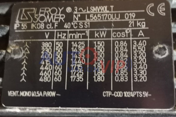 LSMV90LT LEROY SOMER Elektromotor