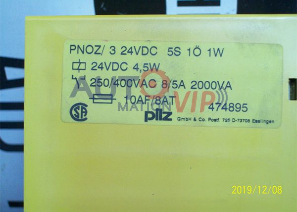 PNOZ/3 474895 PILZ Safety Relay