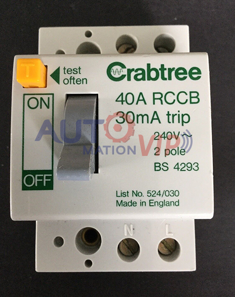 SB6000 524030 Crabtree Circuit Breaker