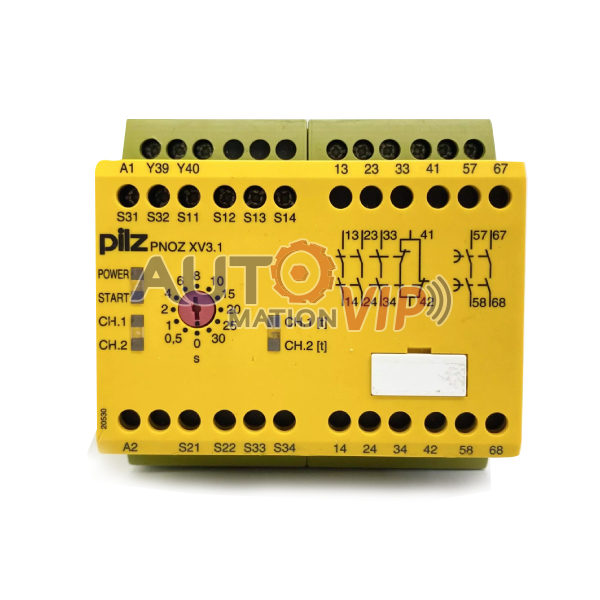 774530 Pilz PNOZ XV3.1 30/24DC 240VAC 3n/o 1n/c 2n/o t - Pilz Safety Relay