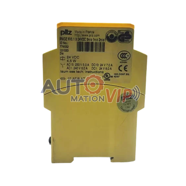 Pilz Pnoz XV3.1 3/24VDC 3N/O 1N/C 2N/O T 774532