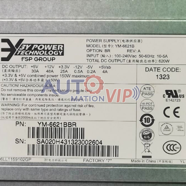 3Y, YM-6621B, Server Module Power Supply