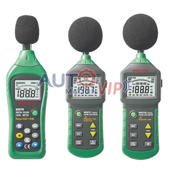 MASTECH, Digital Sound Level Meter, MS6700, MS6701, MS6708