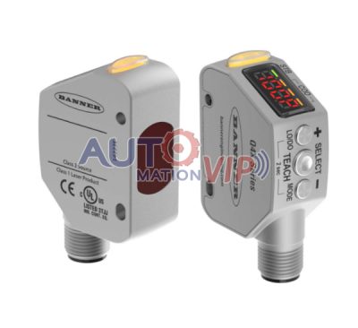 BANNER Laser Distance Sensor, Banner Engineering Photoelectric Sensors, Q4XFNCOD310-Q8