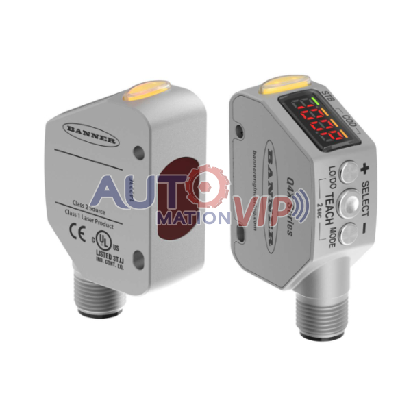 BANNER Laser Distance Sensor, Banner Engineering Photoelectric Sensors, Q4XFNCOD310-Q8