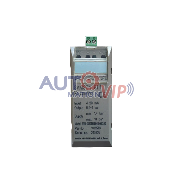 SAMSON i/p Electropneumatic Converter, SAMSON Converter, SAMSON 6111, SAMSON 6111-0010110110110000.00, SAMSON 6111-0 020111712210000.00, SAMSON 6111-0020121711110113, SAMSON 6111-0020121711110000, SAMSON 6111-0010110110110000
