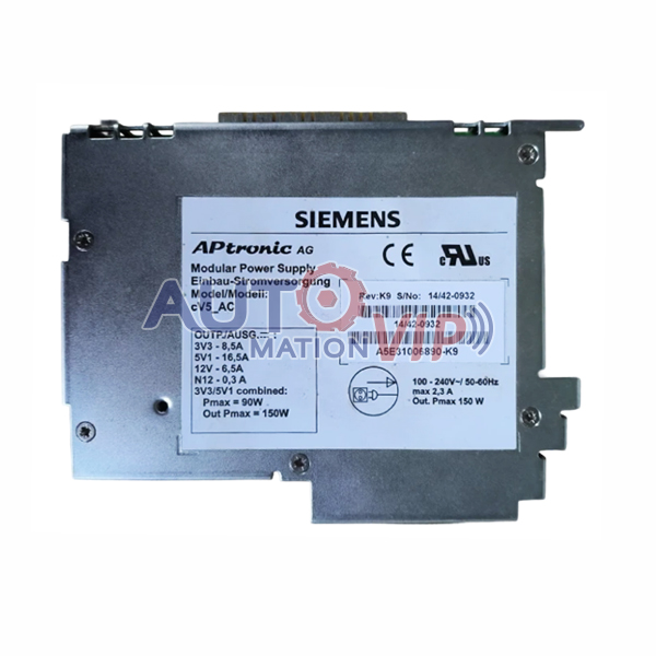 Siemens Power Supply, A5E31006890-K9, A5E30947477-H3, A5E00827437, A5E30947477-H4