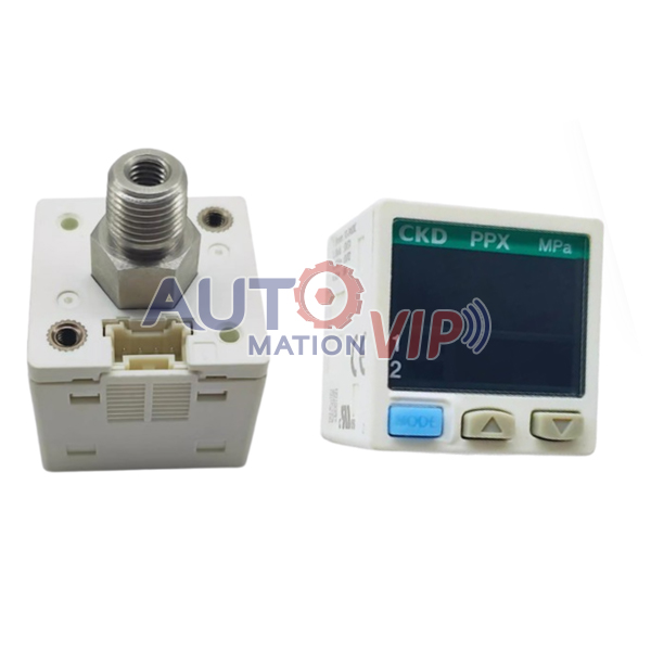 CKD Digital Pressure Sensor, PPX-R01N-6M-KA, PPX-R10N-6M-KA, PPX-R01P-6M-KA, PPX-R10P-6M-KA, PPX-R10NH-6M-KA, PPX-R10P-6G-KA, PPX-R01NH-6M-KA
