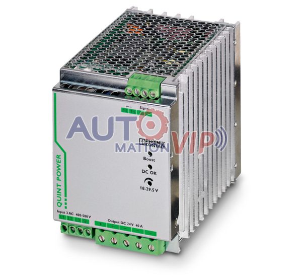 PHOENIX CONTACT Power Supply, QUINT-PS/3AC/24DC/40, 2866802