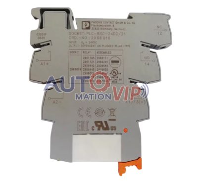 PHOENIX CONTACT Relay Base, PLC-RSC- 24DC/21, 2966016
