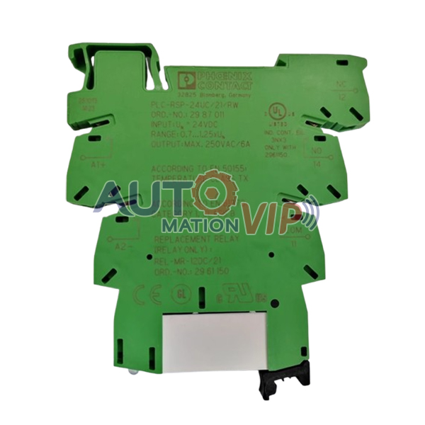 PHOENIX CONTACT Relay Module, PLC-RSP-24UC/21/RW, 2987011