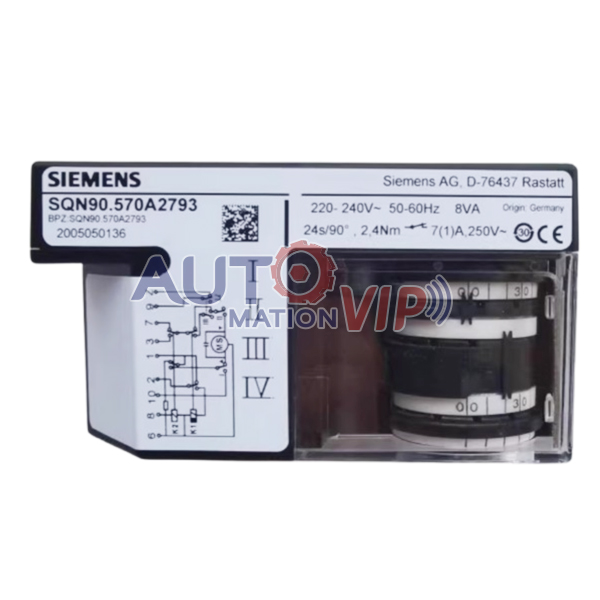 Siemens Actuators for Burner Controls, SQN90.570A2793, SQN90.240B2793, SQN91.570A2793, SQN31.401A2700, SQN31.221A2700