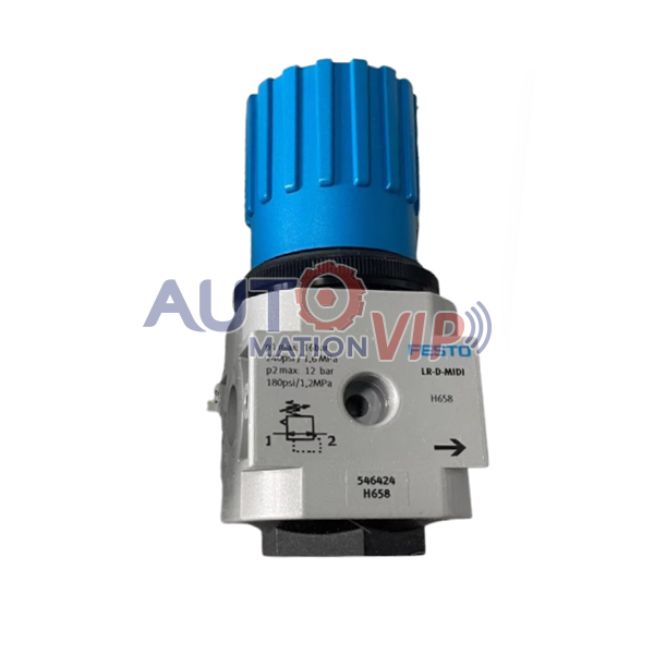 FESTO Pressure Regulator, LR-D-MIDI, LR-1/2-D-7-MIDI-MPA 8002292, LR-3/4-D-7-MIDI-MPA 8002293, LR-1/2-D-I-MIDI-MPA 8002396, LR-1/2-D-MIDI-MPA 8002257, LR-3/4-D-MIDI-MPA 8002287, LR-3/8-D-MIDI-MPA 8002256, LR-1/4-D-MIDI-MPA 8002368