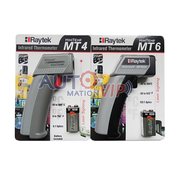 Raytek MiniTemp Infrared Thermometer, MT4, MT6, ST20, ST60+, ST80+, RAYR3I1ML3+, RAYR3I2ML3+, RAYR3I1MSCL3+, RAYR3I2MSCL3+
