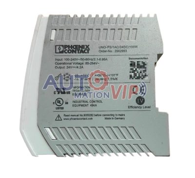 Phoenix Contact Power Supply, UNO-PS/1AC/24DC/100W, 2902993