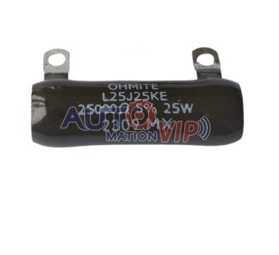Ohmite Ceramic Through-Hole Resistor, L25J25KE, L50J10R, L25J250, L25J1K0, L50J8K0E